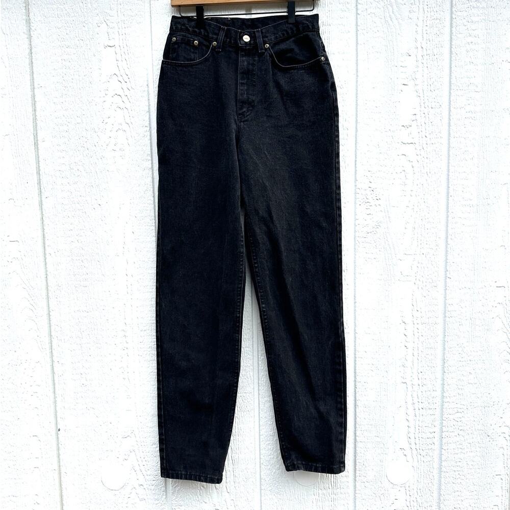 Vintage 90's Y2K L.L. Bean "Double L" Relaxed Fit High Waist Black Denim Jeans